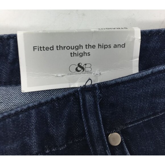 CJ Banks Womens Shaped Fit Mid Rise Straight Jeans Size 24W Nwt - Picture 8 of 12